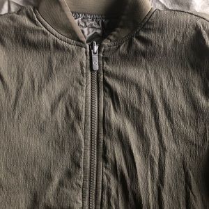 Lululemon non stop bomber jacket 4 olive color